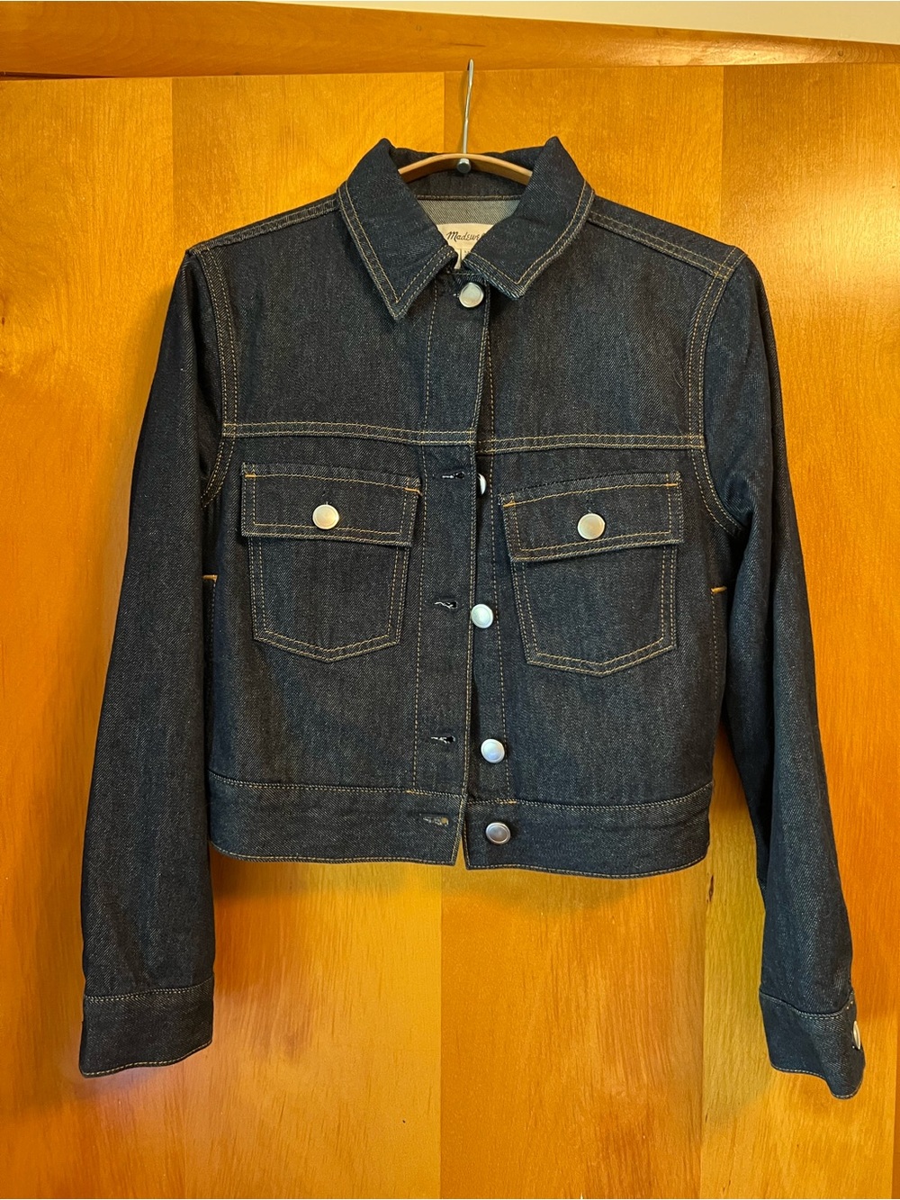 Madewell boxy crop denim jacket